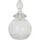 Clayre & Eef Parfum Flesje Ø 7*13 cm Transparant Glas Rond Decoratie