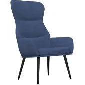 vidaXL Relaxstoel stof blauw