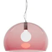 Kartell Hanglampe , FL/Y, dimbare, Rood, Woonkamer, Kunststof, Designer