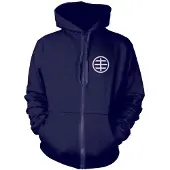 Ginza.se Hüsker Dü Vest met capuchon -S- Circle Logo 1 Blauw