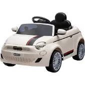 Eco toys Wit Elektrische Fiat 500 Kinderauto 705