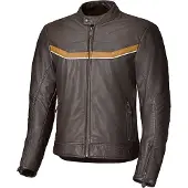 Held Heyden Bruin Beige Leren Motorjas Maat 58