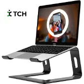 TCH Laptopstandaard - Universeel 10 tot 17 inch - Aluminium - Zwart - Alle laptops- Ergonomisch - Apple Macbook Pro/ iPad / Asus / Hp / ACER / Microsoft / Lenovo / Windows Surface