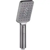Guido Gusto Handdouche vierkant 3 standen Gun metal