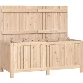 vidaXL Tuinbox 147x68x64 cm massief grenenhout