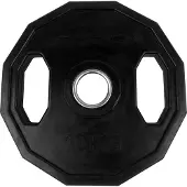 Tunturi Rubber 10kg Olympic Plate Zwart 10 kg