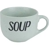 COSY&TRENDY Cosy & Trendy Soepkom - groen - 11 cm - 510 ml - Soepbeker - kommetje - schaaltje