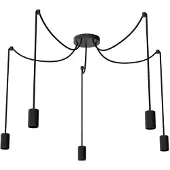 Segula Hanglamp Spyder 5-lichts zwart