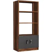 Kalune Design Boekenkast Ella | spaanplaat naturel 63.6x37x140 cm boekenkasten | NADUVI