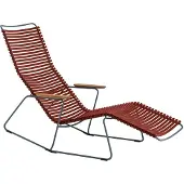 Houe CLICK Zonneschommel Ligstoel Bamboe Armleuningen Stalen Frame
