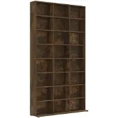 vidaXL Cd-kast 102x23x177,5 cm bewerkt hout gerookt eikenkleurig