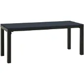 vidaXL Tuinbank, 110 cm, staal en WPC, zwart