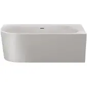 Xenz Fay R 155x80x60 hoekbad mat wit incl. waterval vulcombi mat wit