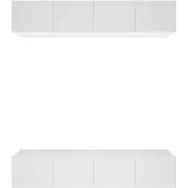 vidaXL Tv-meubels 4 st 80x30x30 cm bewerkt hout wit