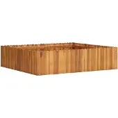 vidaXL Plantenbak verhoogd 100x100x25 cm massief acaciahout