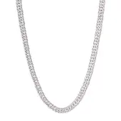 Go Dutch Label Collier schakel Zilver