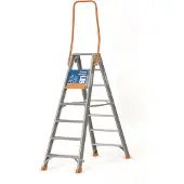 Ivana industrietrap dubbel oploopbaar met beugel 2x6 treden