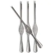 Sagaform Sivan schaaldierbestek 4-pack Zilver