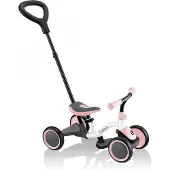 Hape Learning Bike 3 in 1 - wit/pastelroze