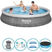 Bestway Zwembad Fast Set - 396x84 cm - Inclusief accessoires