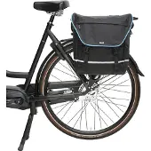 Beck Dubbele fietstas SPRTV Blauwe Bies 40L Zwart