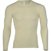Engel - Unterhemd L/S - Merino-ondergoed 50/52, wit/grijs