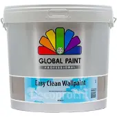Global Paint Easy Clean Wallpaint | Reinigbare Matte Muurverf 10 LTR - Wit
