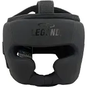 Legend Sports Hoofdbeschermer Leder PRO Mat Zwart
