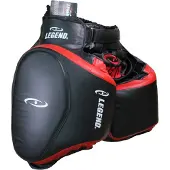 Legend Sports Leg Protector Zwart/Rood PU - Hoogste kwaliteit skintex - Comfortabel - Juiste vulling