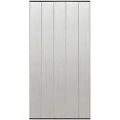 vidaXL Insektenbescherming voor deuren, 5-delig, muggengaas, zwart, 120x240 cm