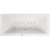 Lambini Designs Cube bubbelbad 190x90cm elektronisch 12 aerojets chroom