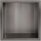Wiesbaden Demis inbouwnis 30 x 30 x 10 cm gunmetal