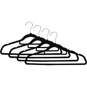 Benson Kledinghangers - 4x - kunststof - draaihaak - buigbaar - 44 cm - Klerenhangers