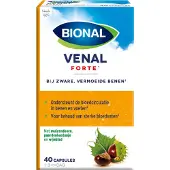 Bional Venal Forte - Bloedvaten - Bij Zware, vermoeide benen - Voedingssupplement - 90 capsules