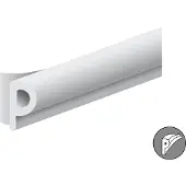 Ellen Tochtband - Wit - Kunststof - - P-profiel 8 x 5 mm x 7.5 m wit