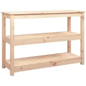 vidaXL Wandtafel 110x40x74 cm massief grenenhout