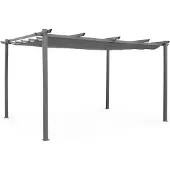 Sweeek Pergola van aluminium 3x4m Grijs