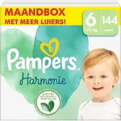 Pampers Harmonie Luiers Maat 6 – Maandbox 144 Luiers