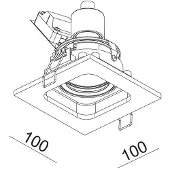Artdelight Downlighter Moggio Zwart Ip65