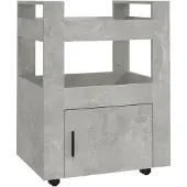 vidaXL Keukentrolley 60x45x80 cm bewerkt hout betongrijs