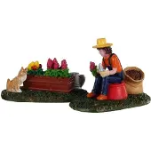 Lemax - Garden Grooming - Set van 2