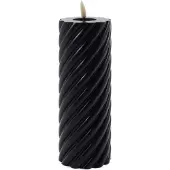 Mansion Atmosphere atmosphere - swirl led kaars zwart 20x7,5cm swirl led kaars zwart 20x7,5cm