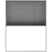 vidaXL Raamhor plissé 80x100 cm aluminium