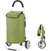 Shoppingcruiser Foldable Boodschappentrolley - Opvouwbare boodschappenwagen 45 liter - Groen