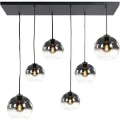 Highlight Hanglamp Fantasy Globe Smoke - Clear 6 Lichts