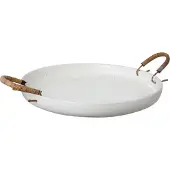ERNST dienblad met handgrepen wit Ø35 cm