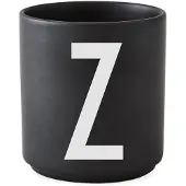 Design Letters beker zwart Z