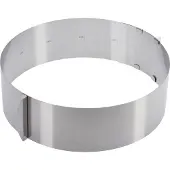 Westmark Taartring, extra hoog, Ø 16-30 cm variabel, roestvrij staal, zilver, 31312260