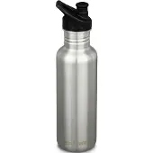 Klean Kanteen Drinkfles Classic met Sportdop (Maat - 800ml, Kleur - Brushed stainless)