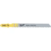 Milwaukee Pack de 5 lames scie sauteuse mélaminé 75 mm denture de 2,5 mm 4932346079